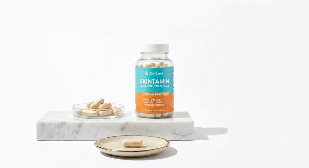 Collagen capsules for skin hair nails joints
