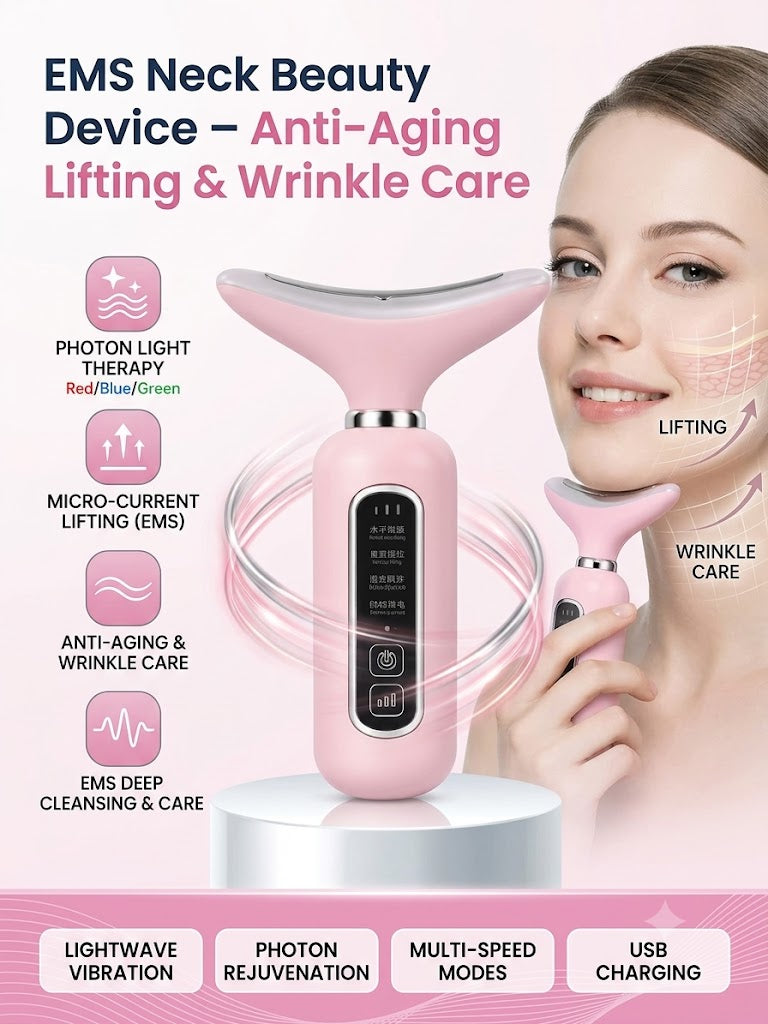 EMS Neck Beauty Device – Anti-Aging Lifting & Wrinkle Care