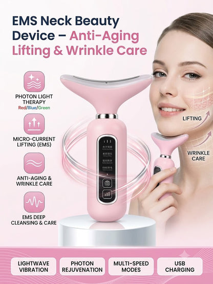 EMS Neck Beauty Device – Anti-Aging Lifting & Wrinkle Care
