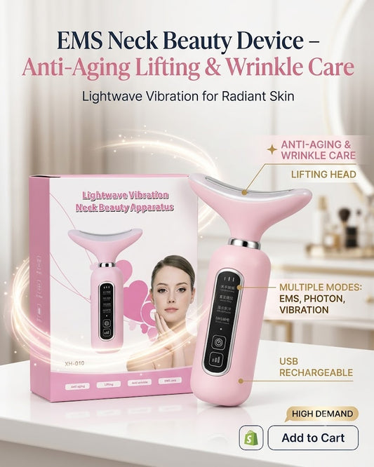 EMS Neck Beauty Device – Anti-Aging Lifting & Wrinkle Care