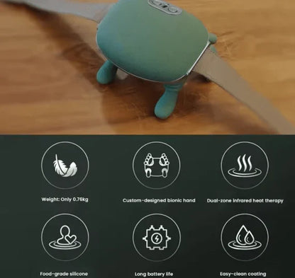 Shoulder massager heat and intensity controls